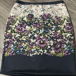 Ted Baker London Purple and Blue Cocktail Pencil‎ Skirt